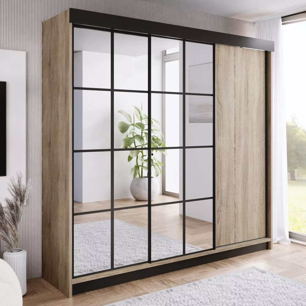 Skapis Ari 2 · Ozols sonoma · 250 × 62 × 200 cm