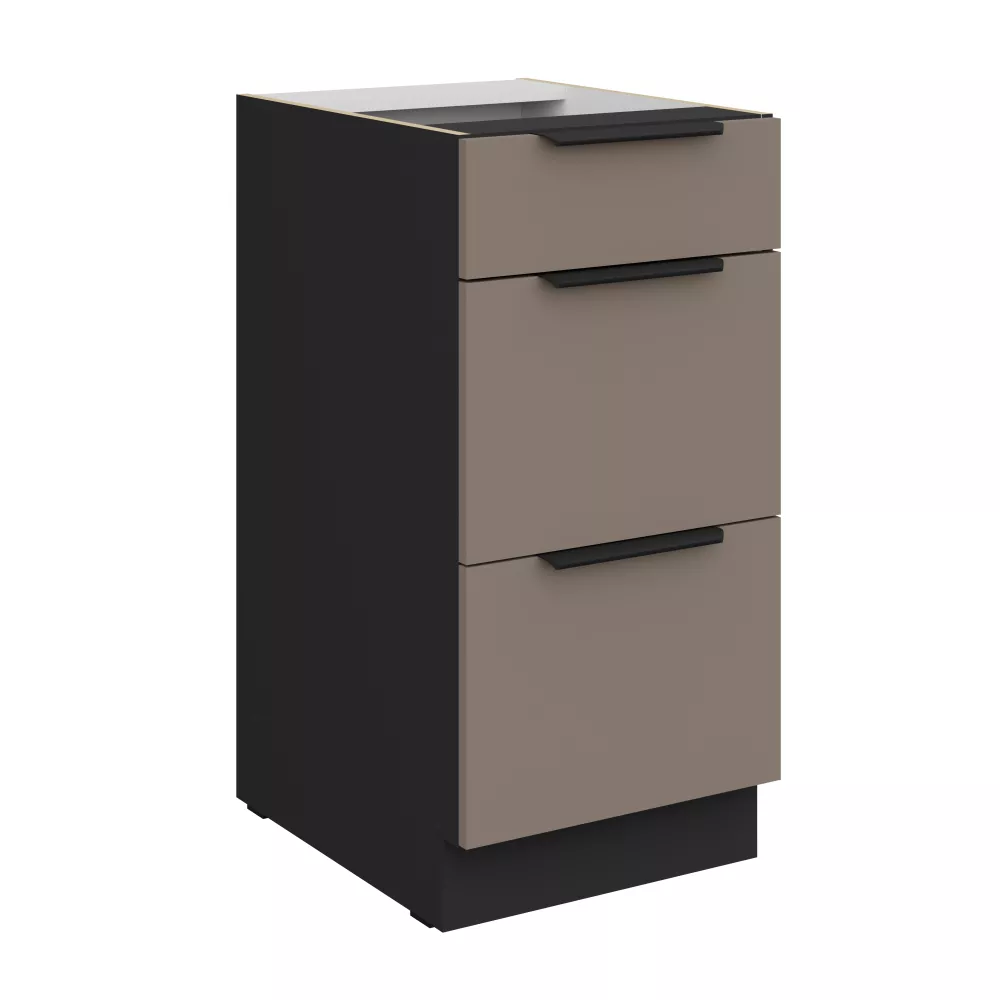 Virtuves skapis Aria Sandgrau 40 D 3S BB