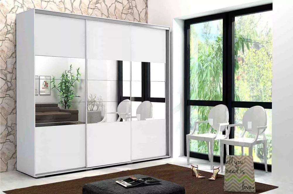 Skapis Modern A26 · Balts · 250 × 62 × 215 cm