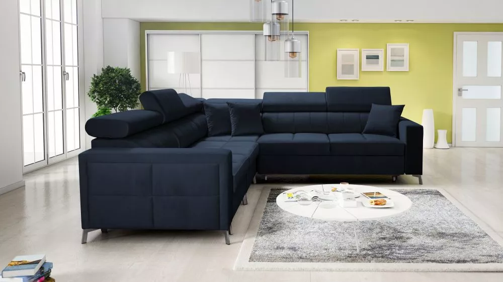 Dīvāns Side 4 Standard · Tumši zils · 270 × 275 × 83 cm