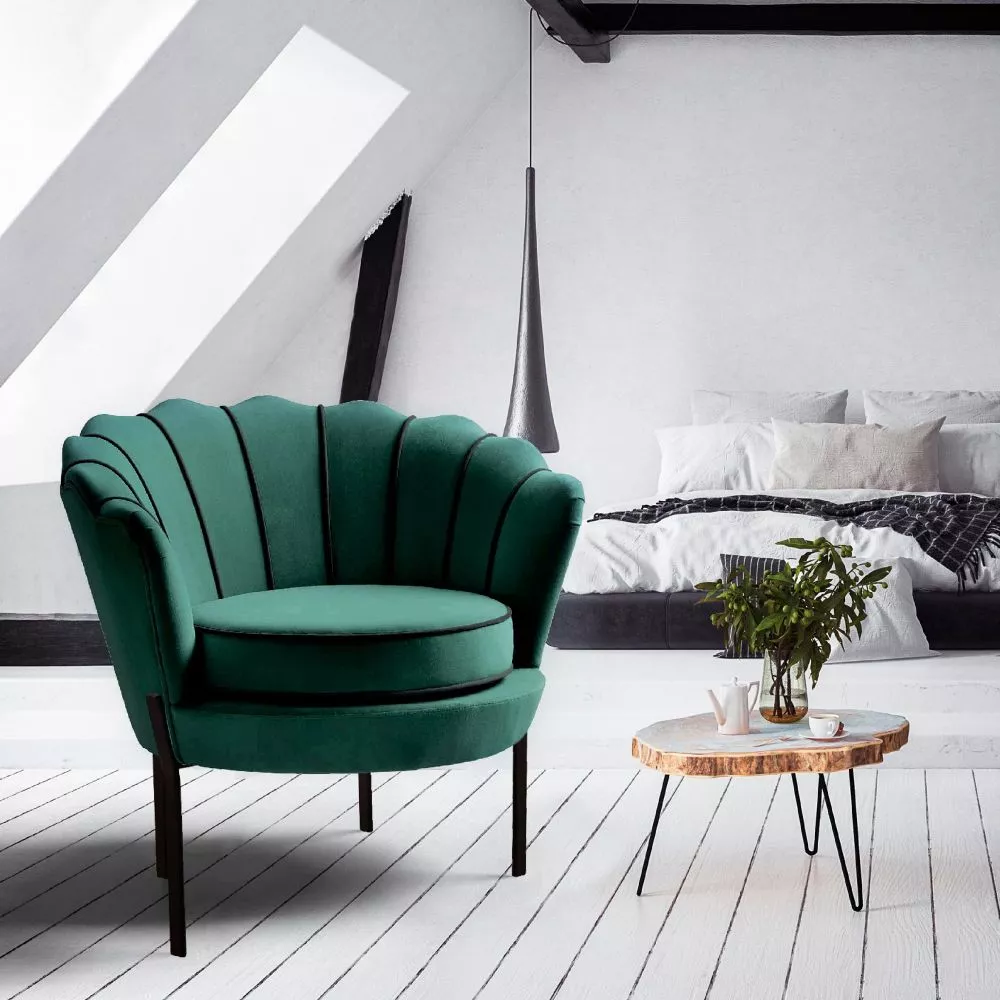 Krēsls Angelo comfort · Tumši zaļš · 75 × 73 × 73 cm