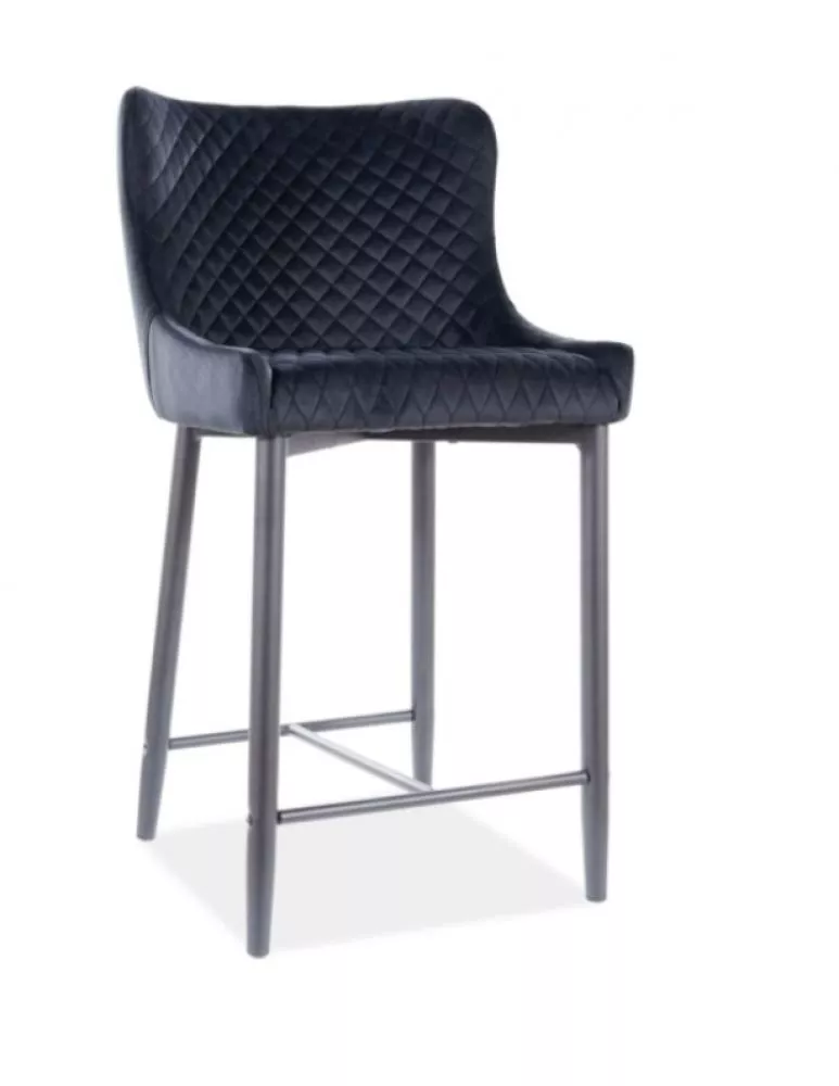 Krēsls Colin B H-2 Velvet Elementu krāsa: melns, Korpusa krāsa: melns, Auduma numurs: Bluvel 19, · 48 × 42 × 88 cm