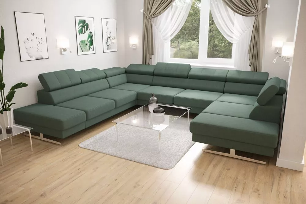 Dīvāns Emporio Max 1 Standard · Zaļš · 300 × 350 × 79 cm