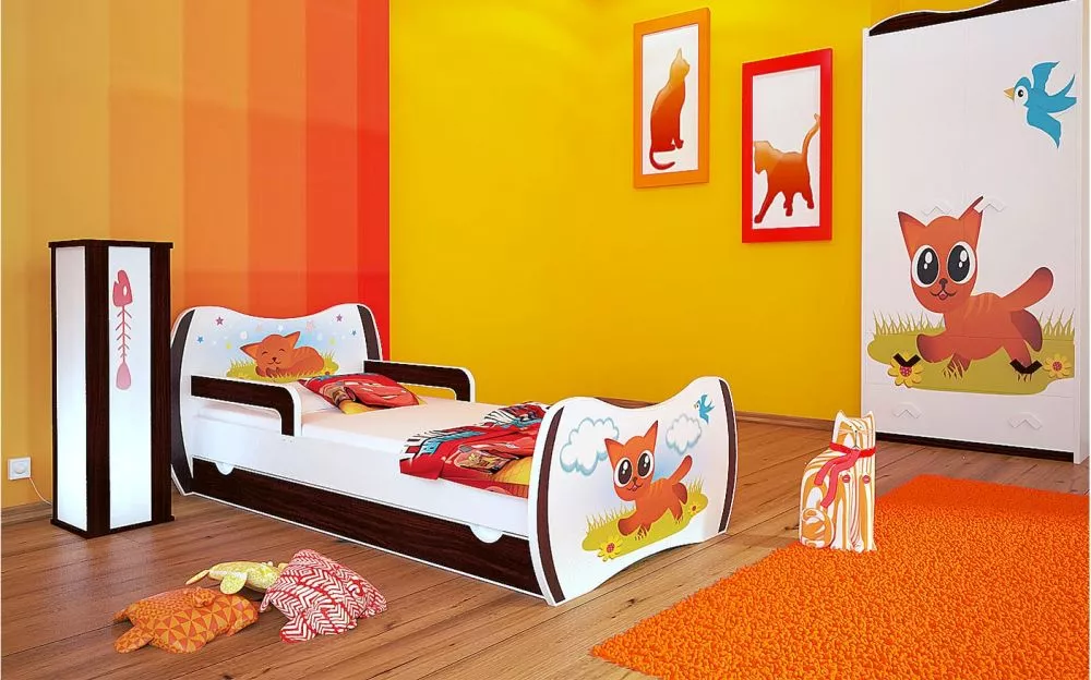 Bērnu gulta Dream L04 160x80 DM20 ar stelāžu Guļamvietas platums: 80 cm, Guļamvietas garums: 160 cm, · 104 × 164 × 71 cm
