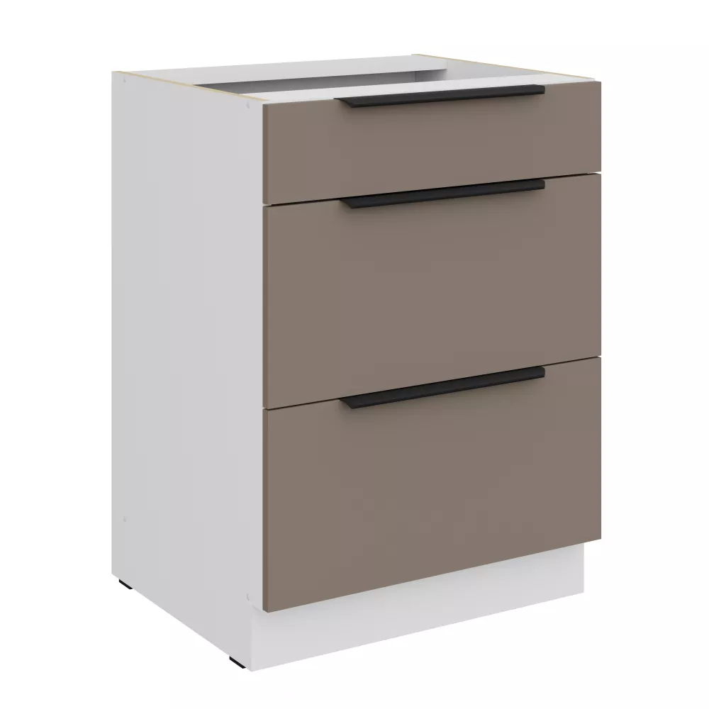 Virtuves skapis Aria Sandgrau 60 D 3S BB
