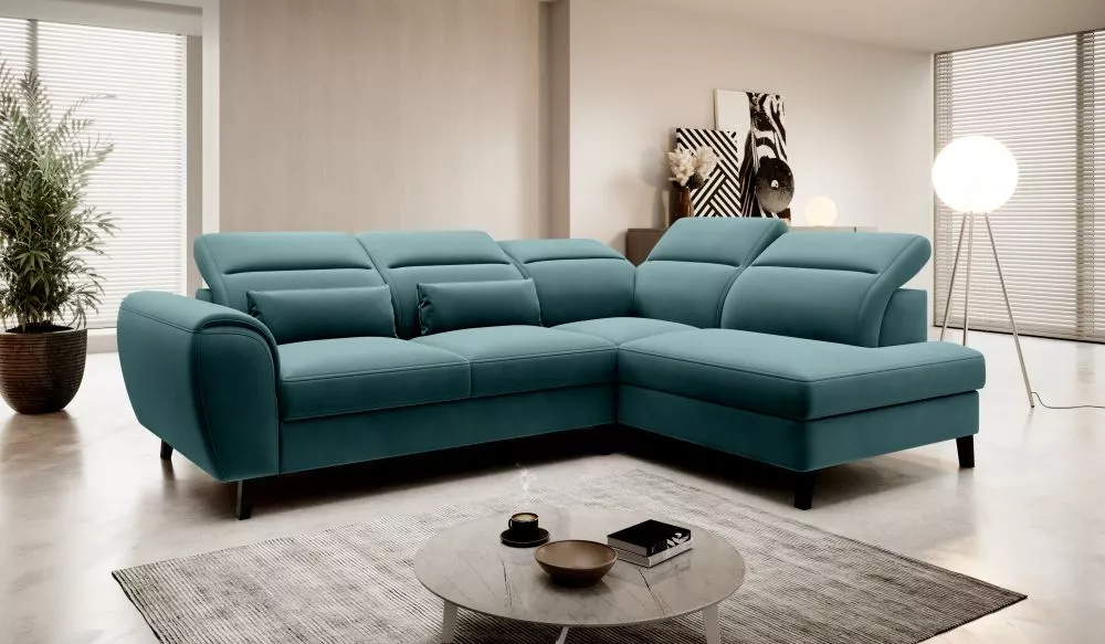 Dīvāns Noble Relax Standard · Jūraszaļš · 201 × 255 × 83 cm