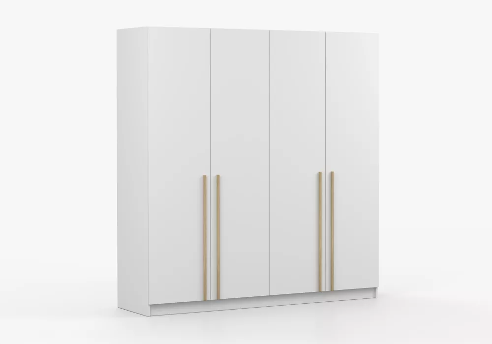 Skapis Sevilla 4D · Balts · 200 × 57 × 210 cm