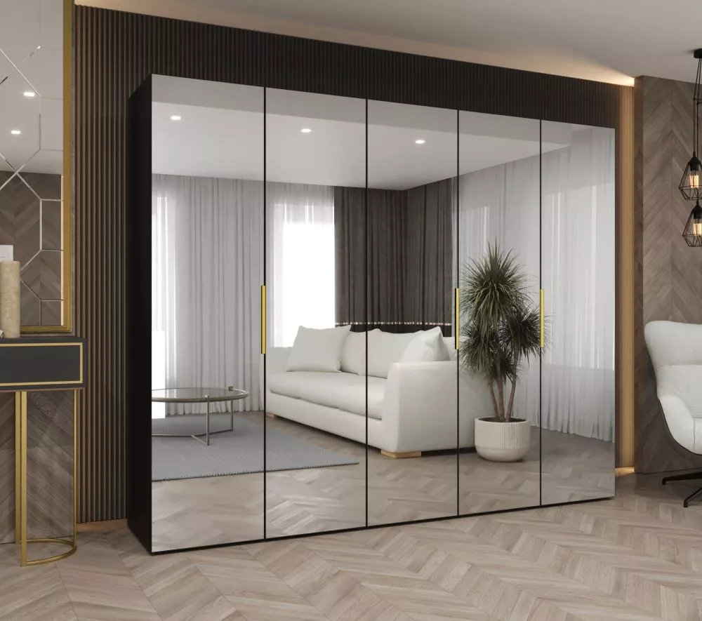 Skapis Marbella 3 · Melns · 250 × 50 × 202 cm