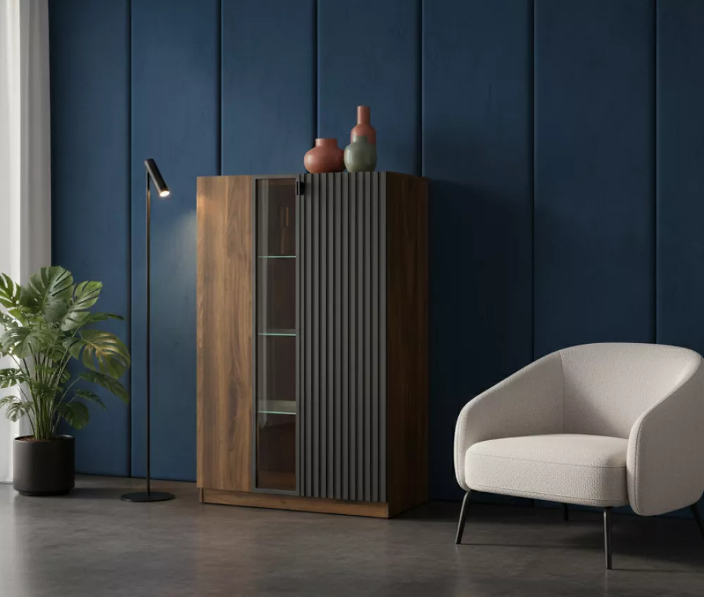 Sekcija Radium 15 Korpusa krāsa: Сolumbia nussbaum, · 91 × 35 × 138 cm