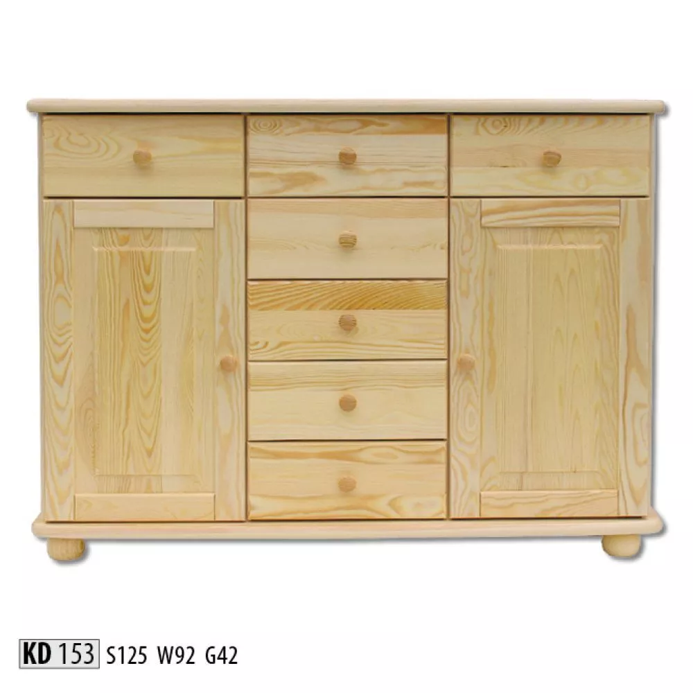 Kumode KD 153 · Priede · 125 × 42 × 92 cm