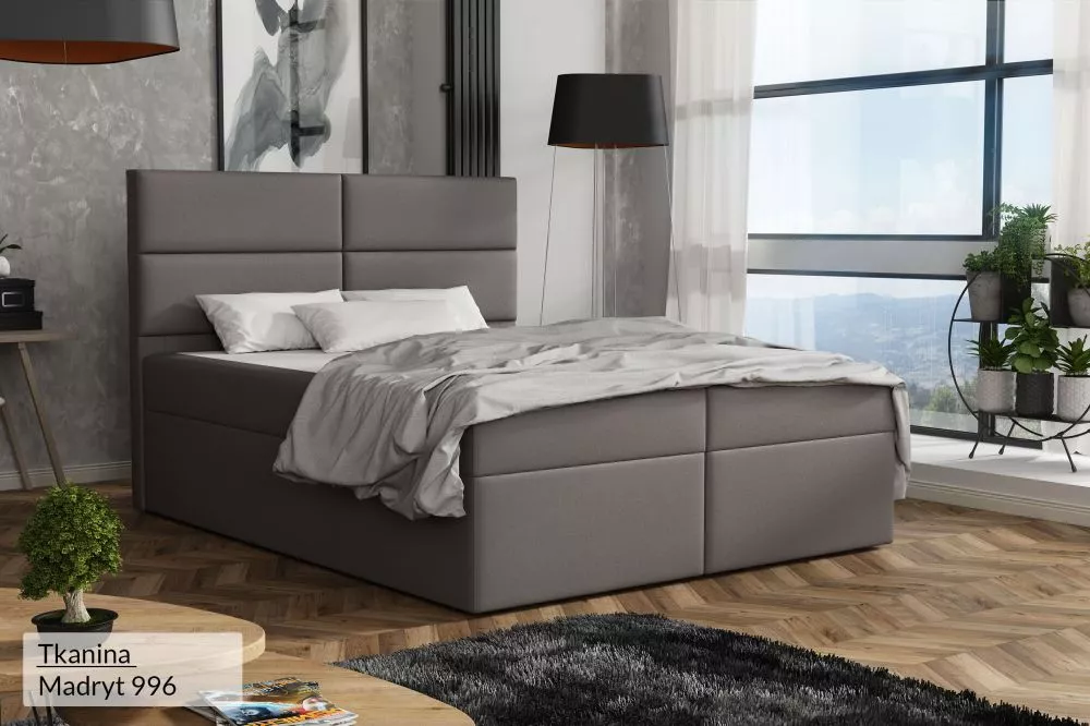 Gulta Zeo Eco Standard Guļamvietas platums: 180 cm, Guļamvietas garums: 200 cm, · Pelēks · 182 × 210 × 120 cm