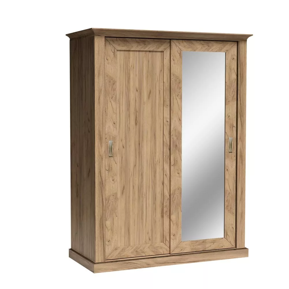 Skapis Antica 146 · Ozols craft zelts · 146 × 68 × 220 cm