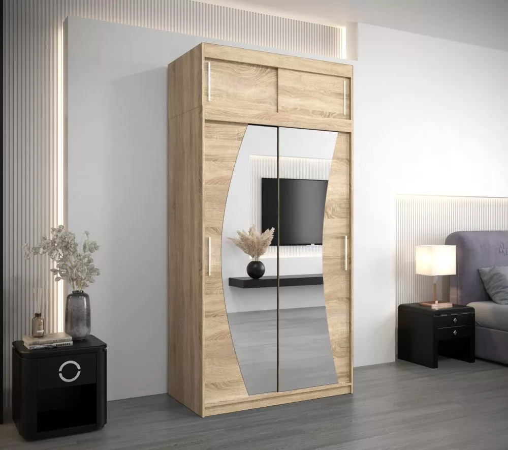 Skapis Wave Dream Premium · Sonoma · 120 × 62 × 240 cm
