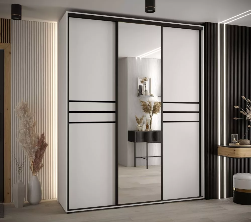 Skapis Cannes 11 · Balts · 200 × 60 × 205.2 cm