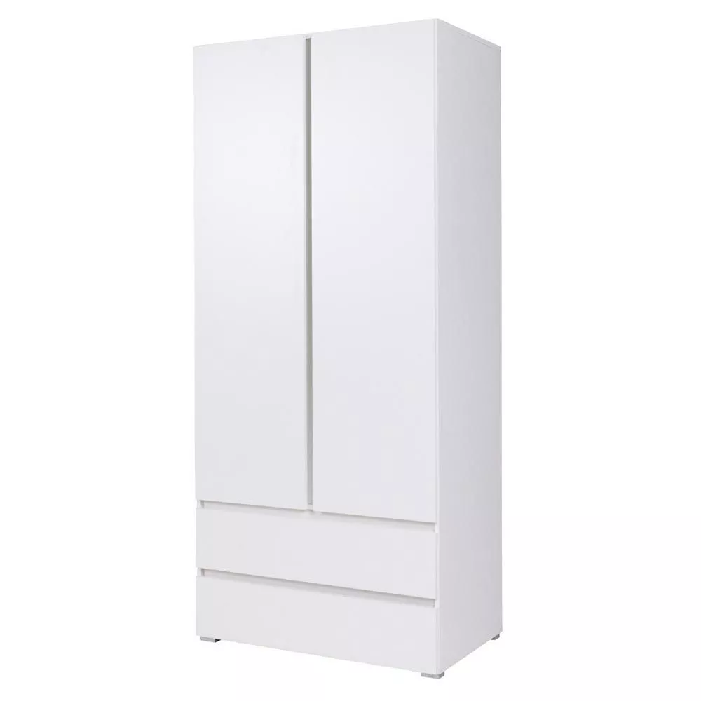 Skapis Cosmo C02 · Balts · 92 × 51 × 204 cm