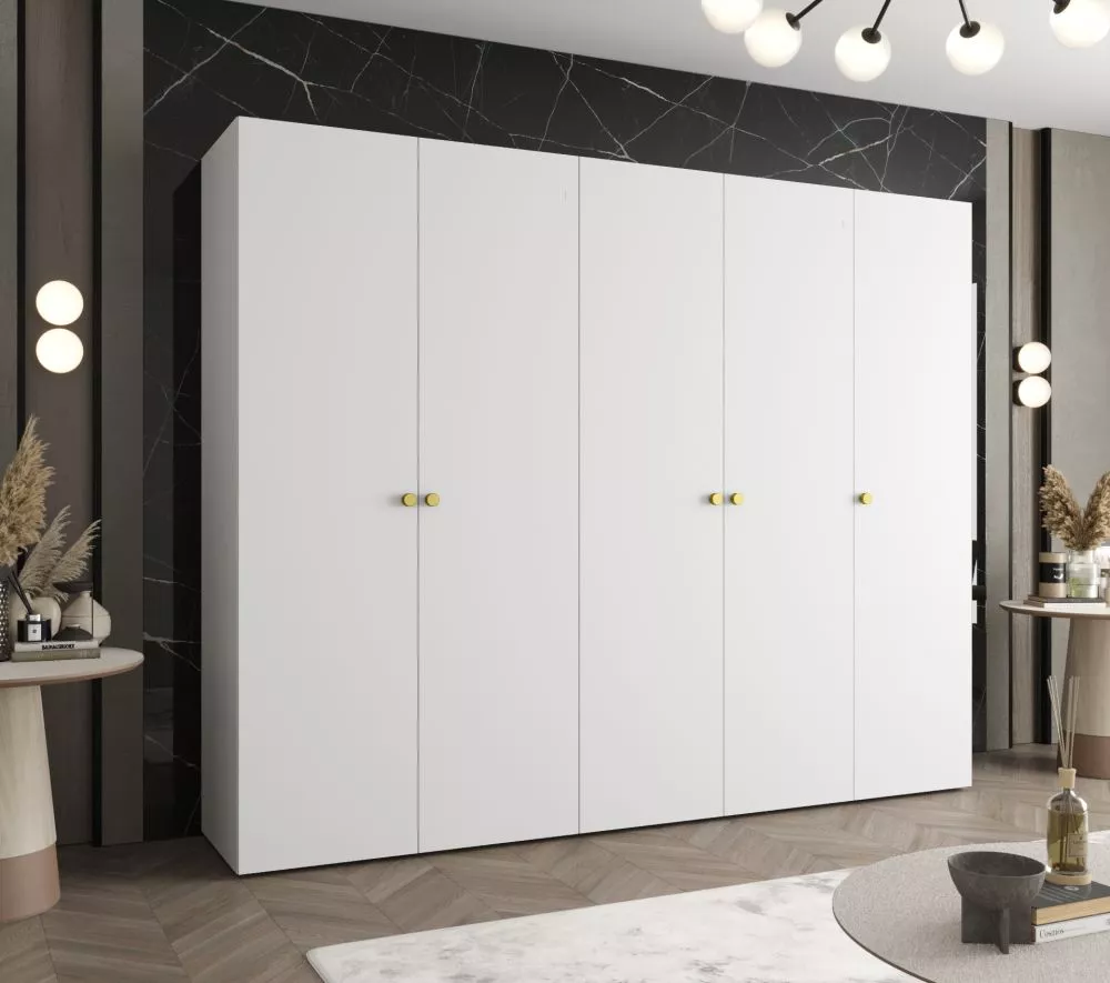 Skapis Parma 1 · Balts · 250 × 50 × 202 cm