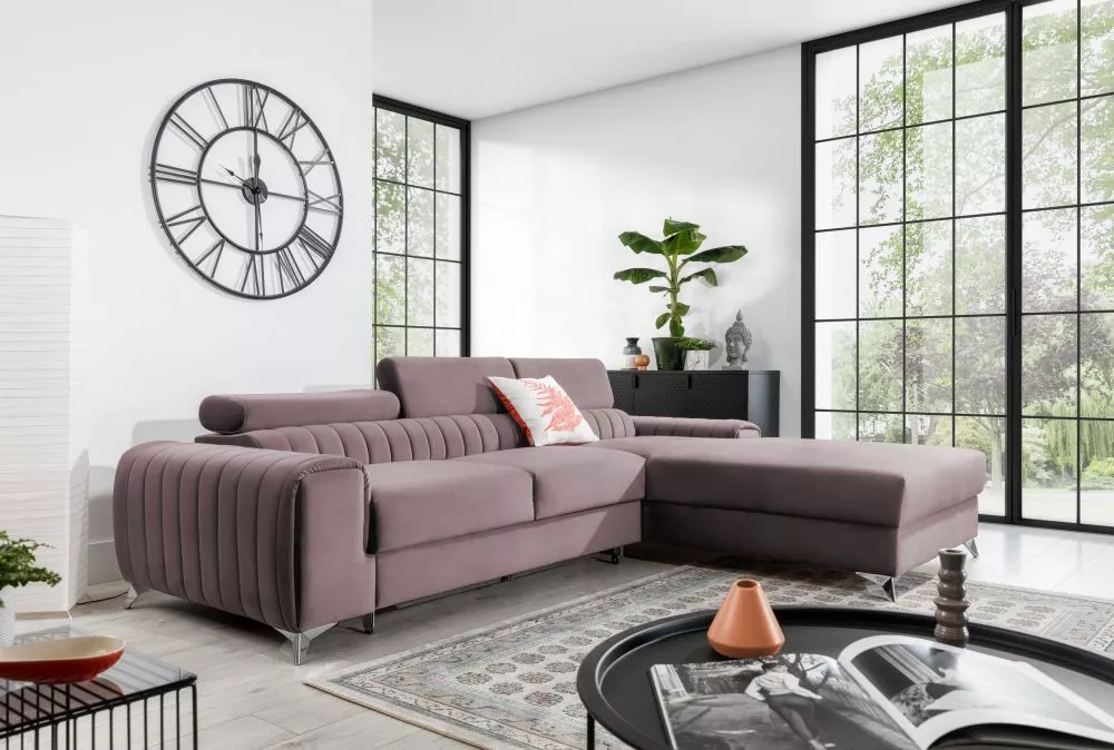 Dīvāns Grayson Relax Standard · Rozā · 205 × 275 × 98 cm